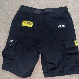 パンツ Corteiz GUERILLAZ CARGO SHORT [BLACK] Corteiz Guerillaz Cargo Shorts - Black – HypeVision